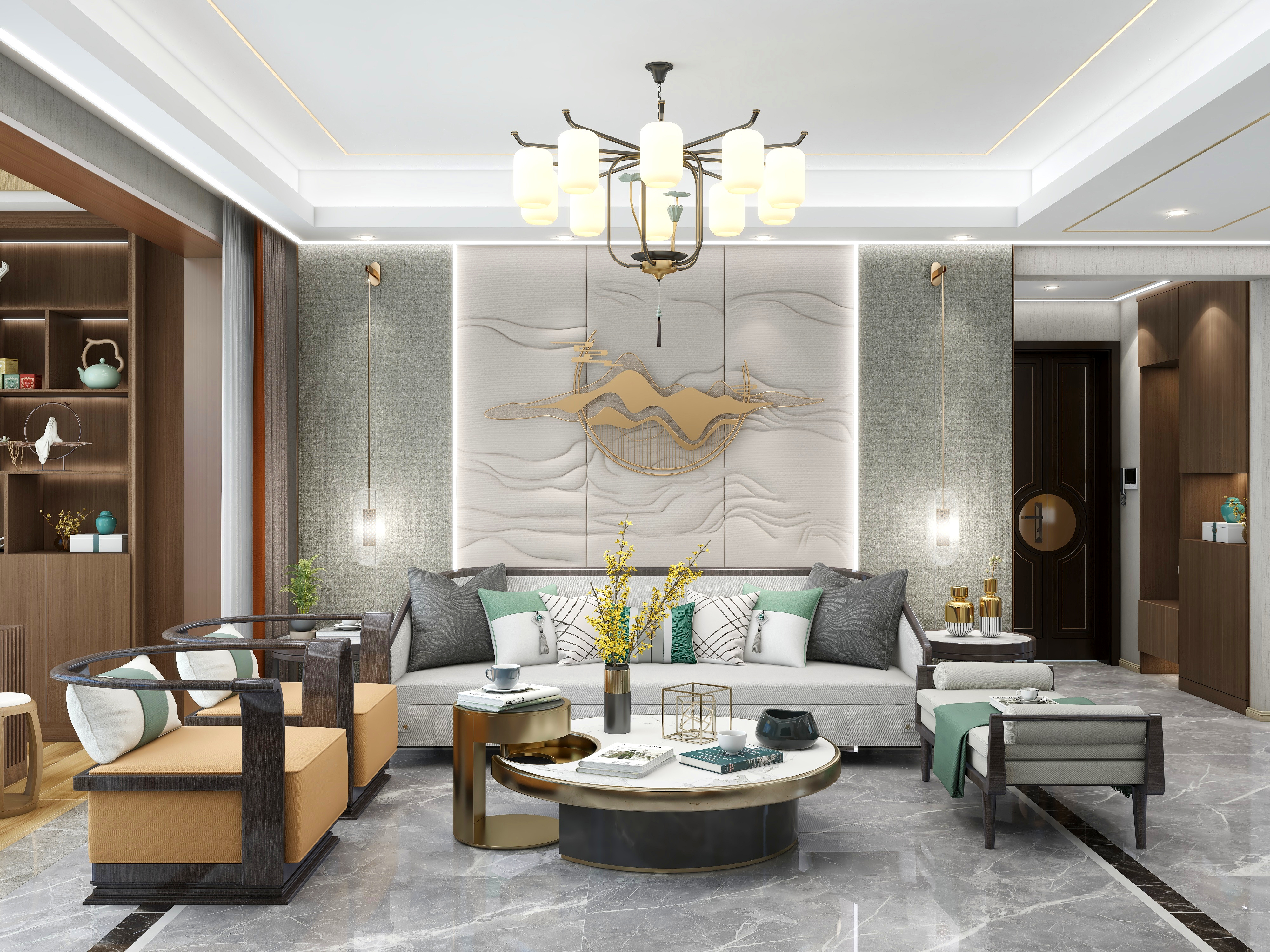 湛智华-新中式166平4房装修效果图