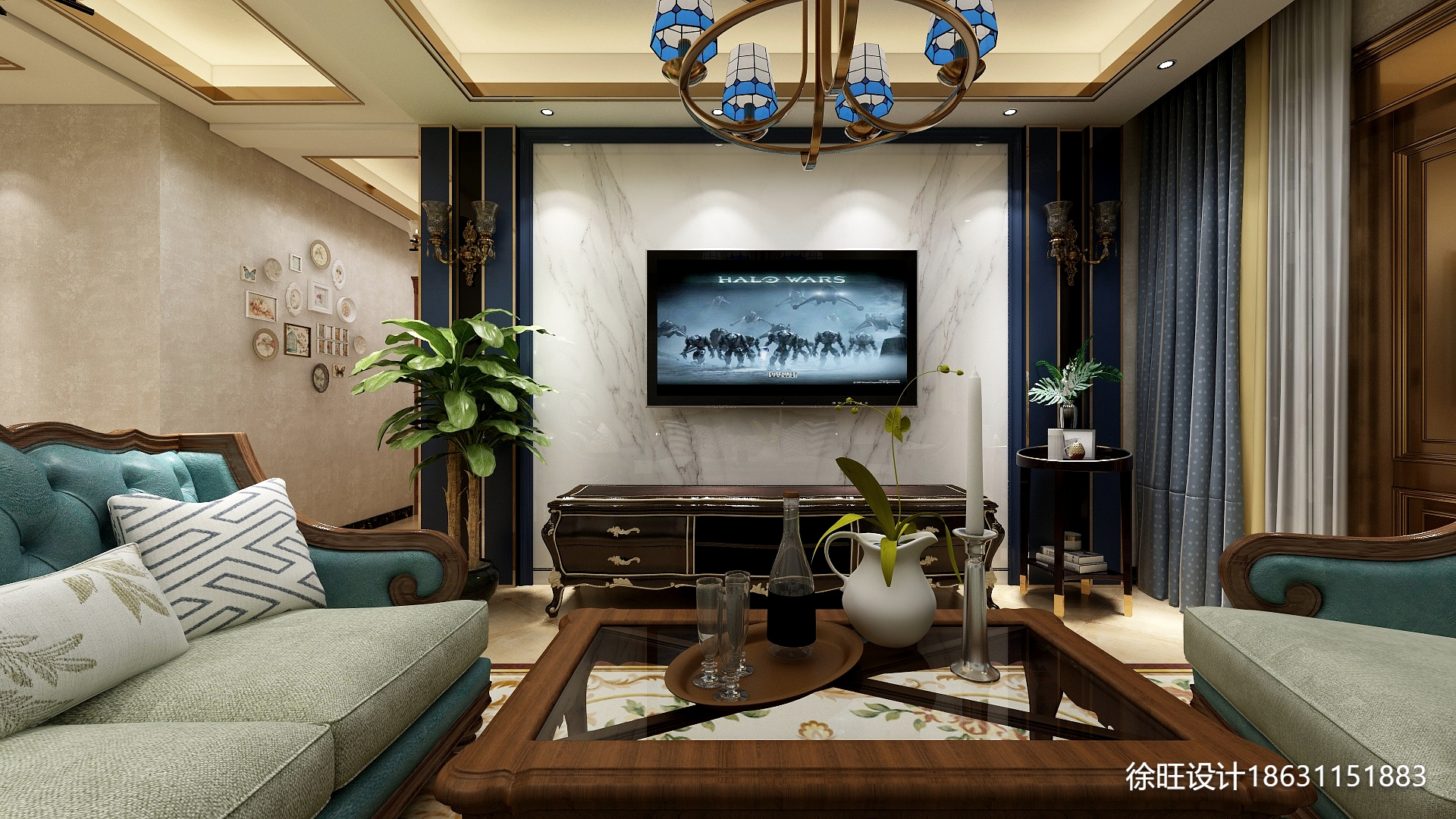 徐旺设计18631151883-白金汉府装修效果图