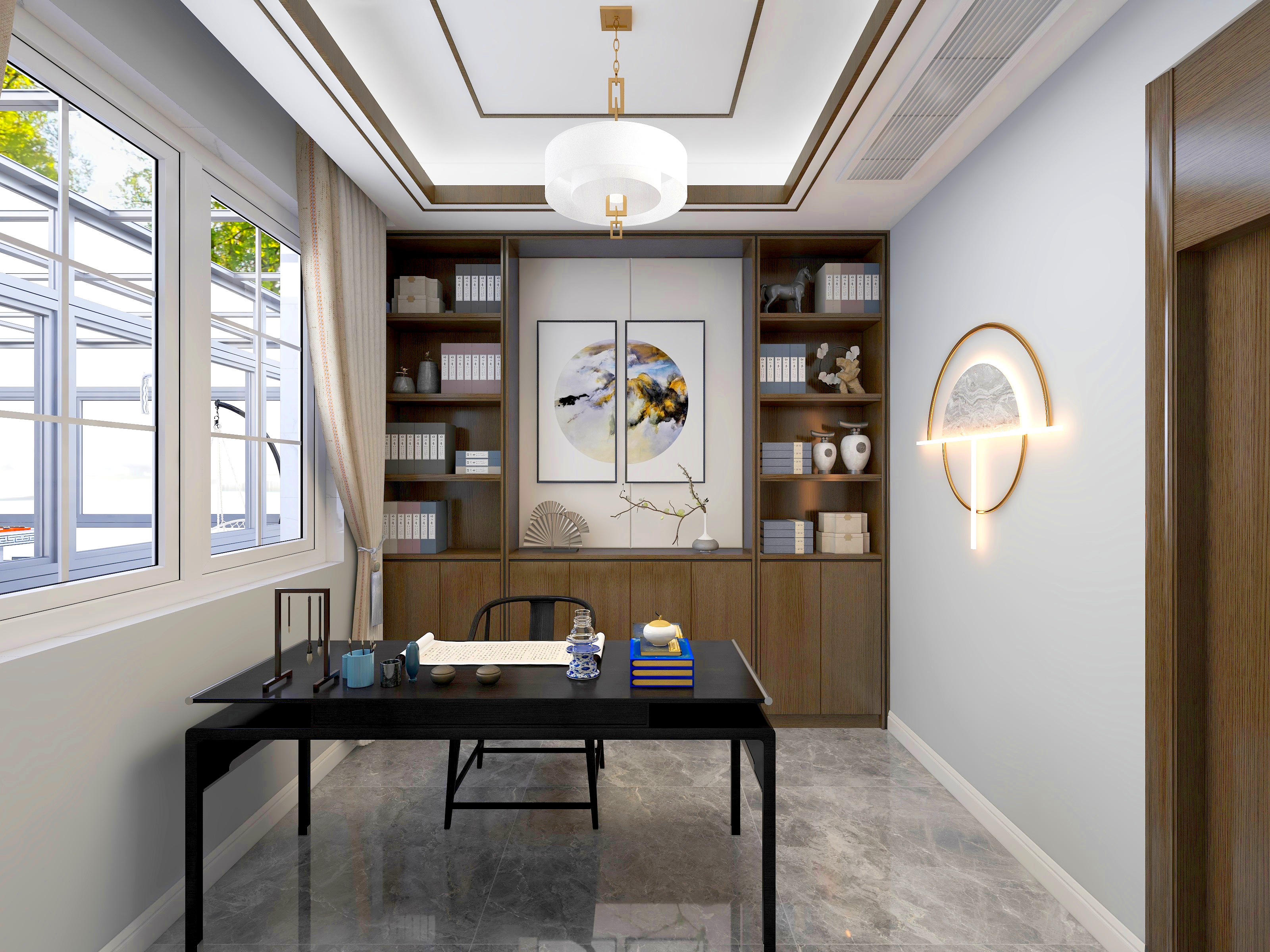 设计赵虎-新中式装修效果图