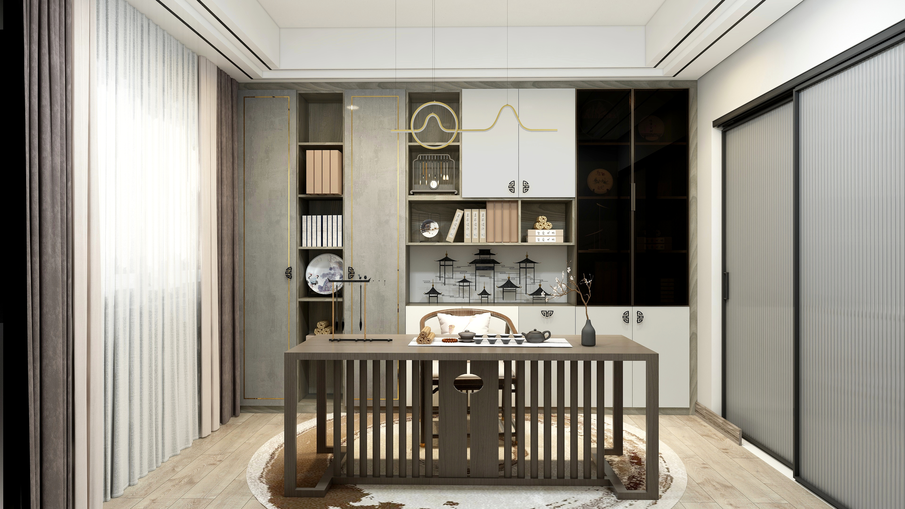 137*opyQ-裕源懿府143新中式装修效果图