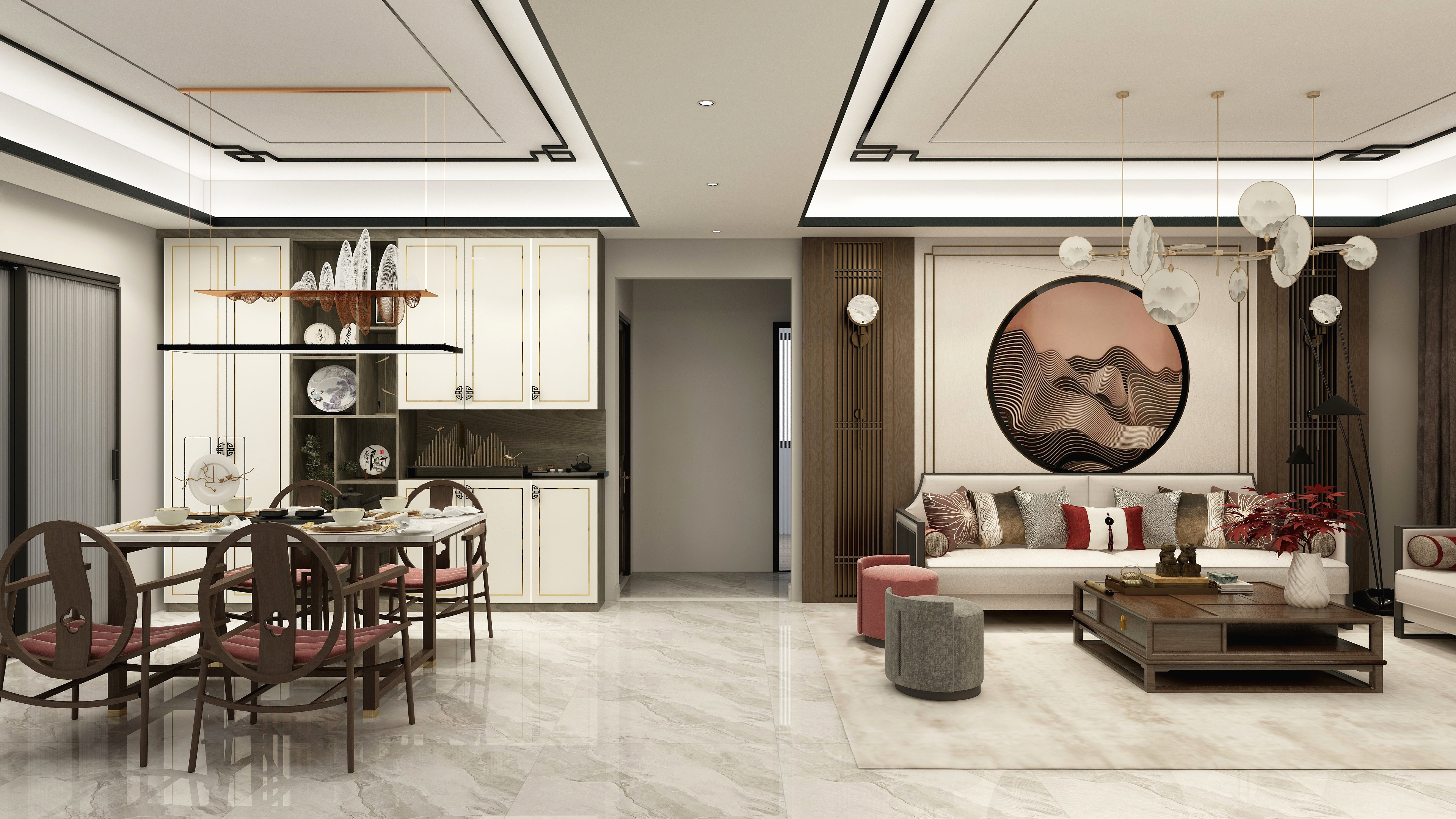 137*opyQ-裕源懿府143新中式装修效果图