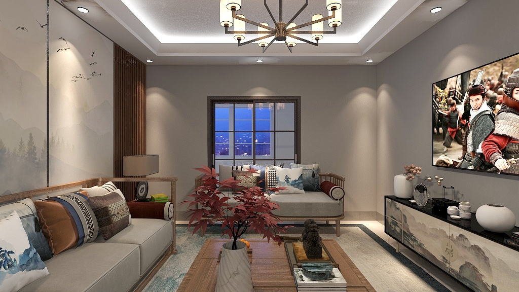 天宏装饰一随缘TQCh-渲染灯光高级证书作业-装修设计方案