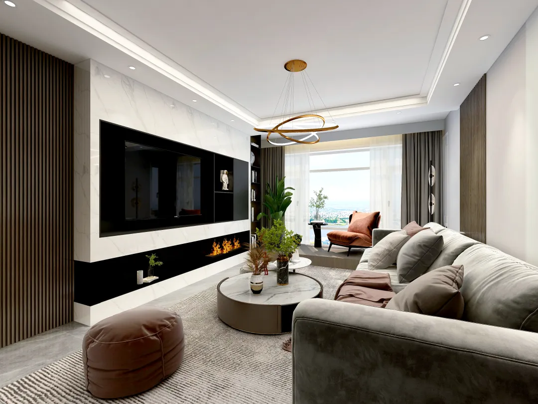 NCG的装修设计方案:modern minimalist apartment