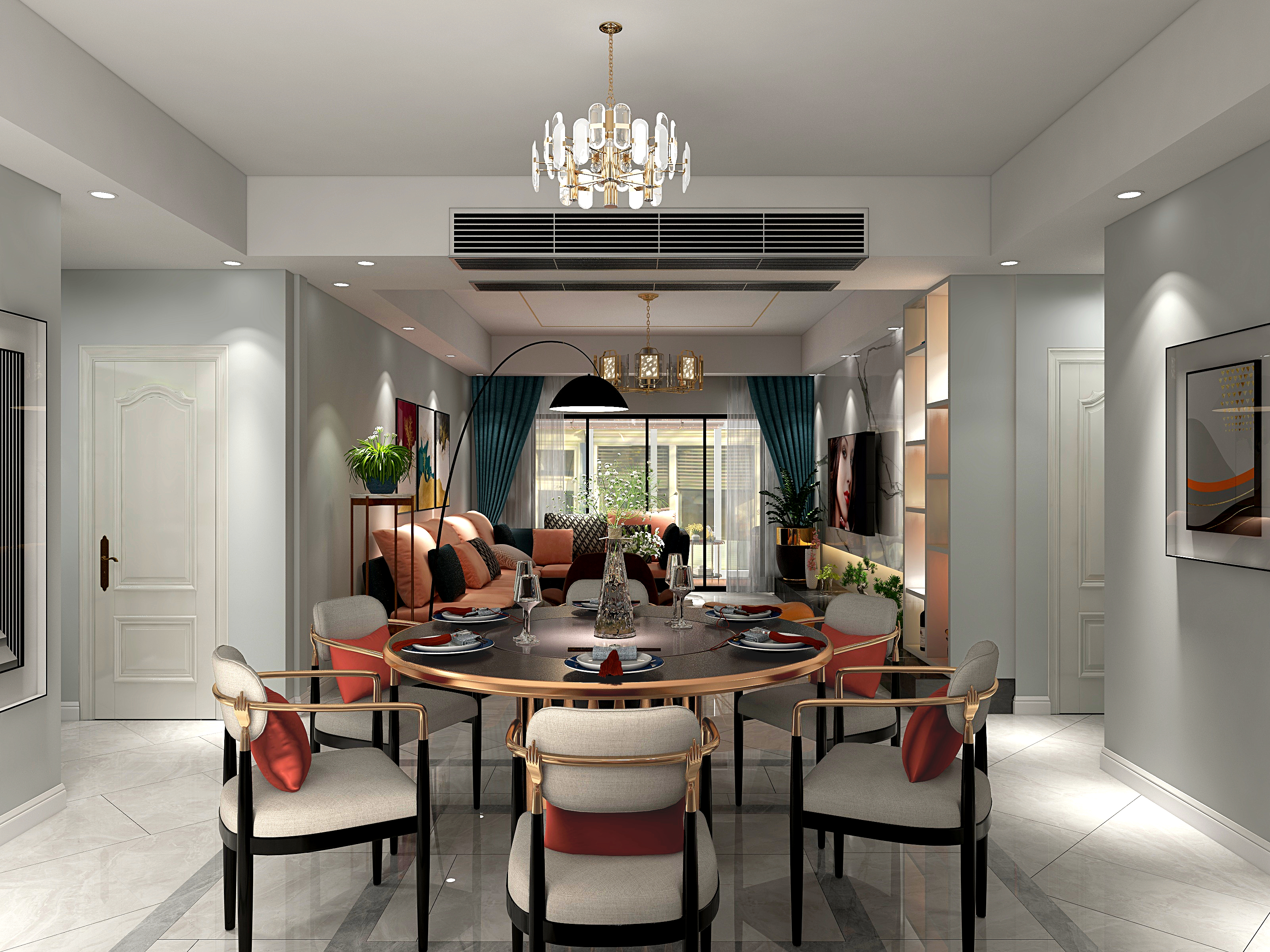 马利兴-轻奢风装修效果图