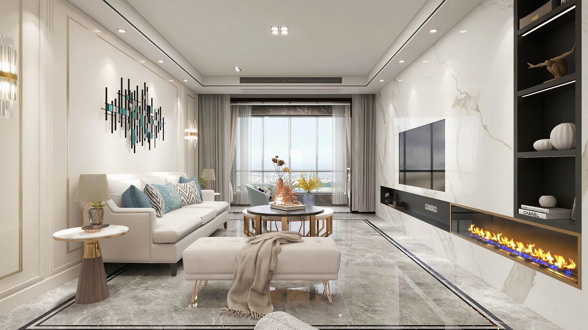 韩程浩-轻奢—云峰之上-装修设计方案