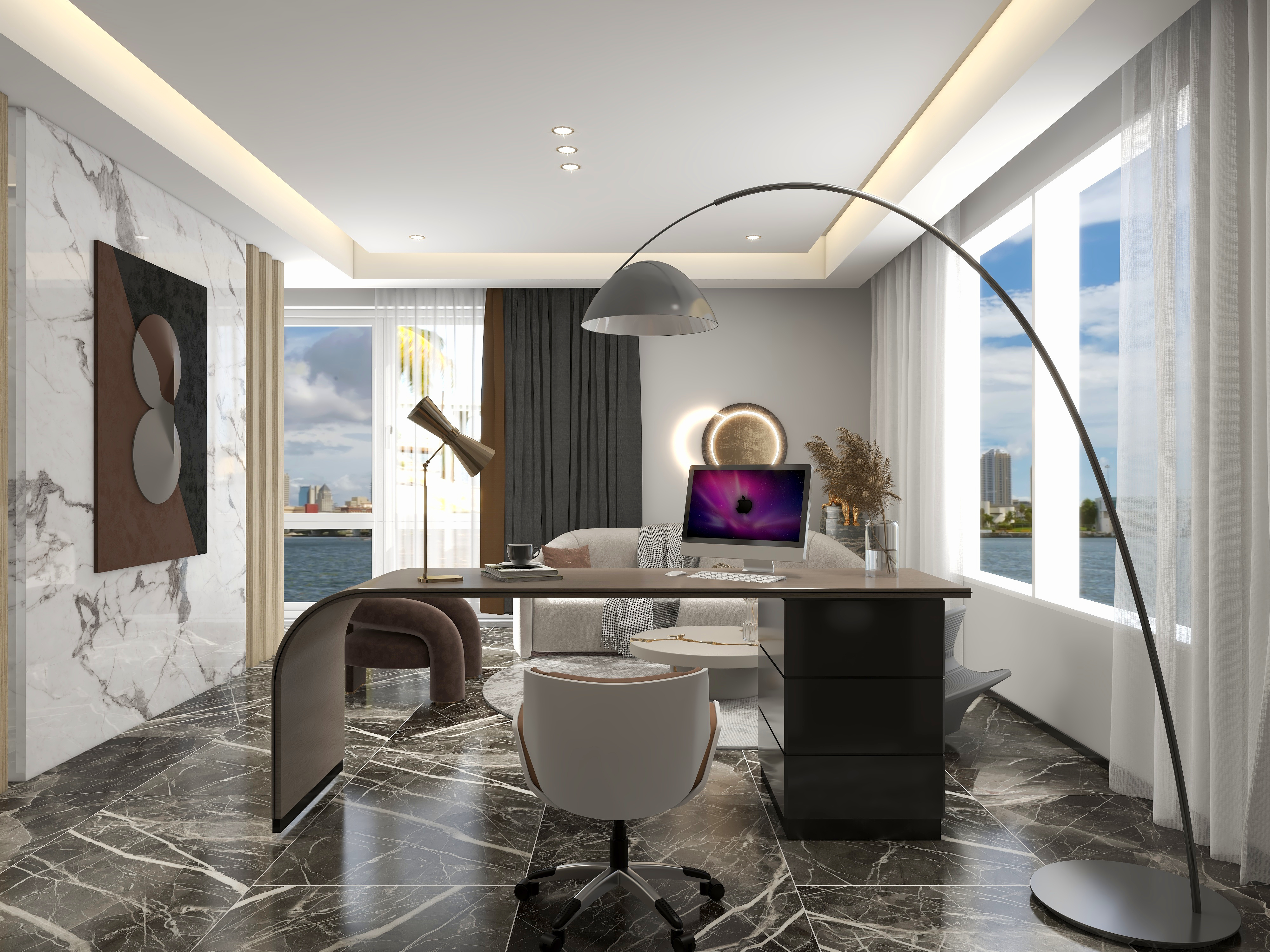 至简名设工作室-外滩名著170平大平层【马】-副本-副本-装修设计方案