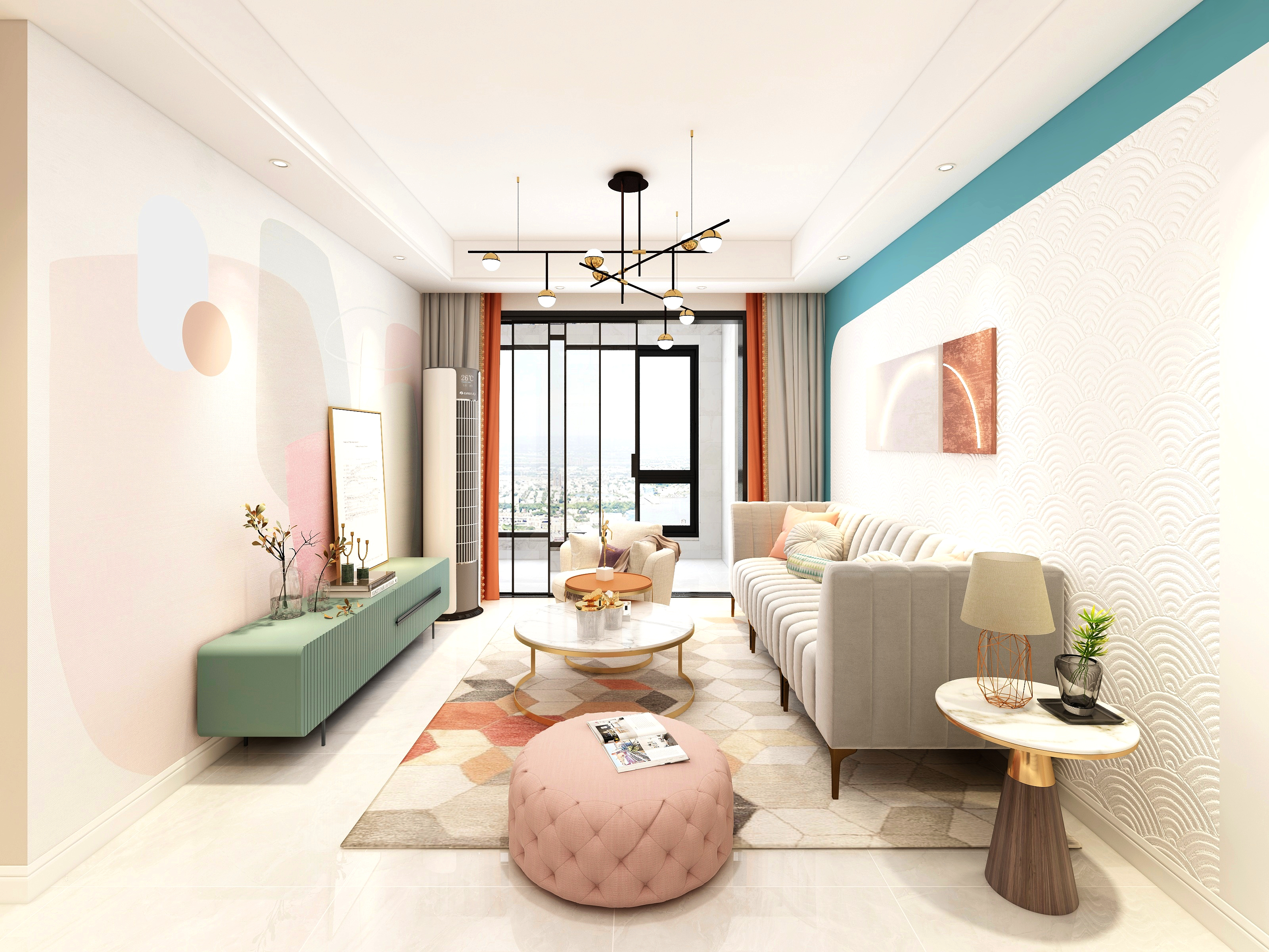 清和设计BIXQ-82方海德公园三居装修效果图