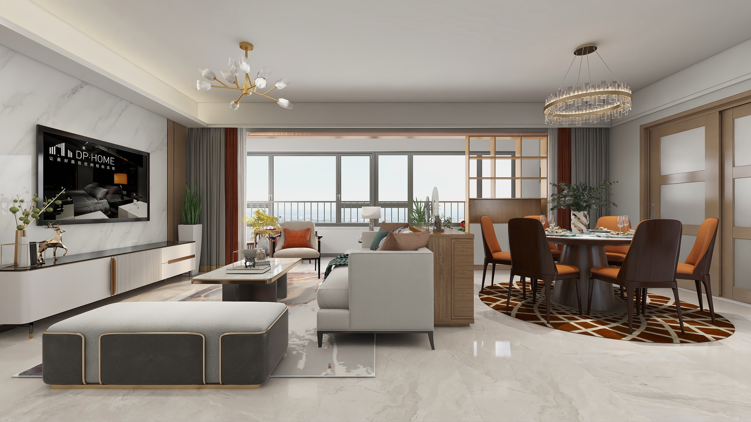 李媛媛-《谈笑鸿儒》-现代轻奢|160平五居-装修设计方案