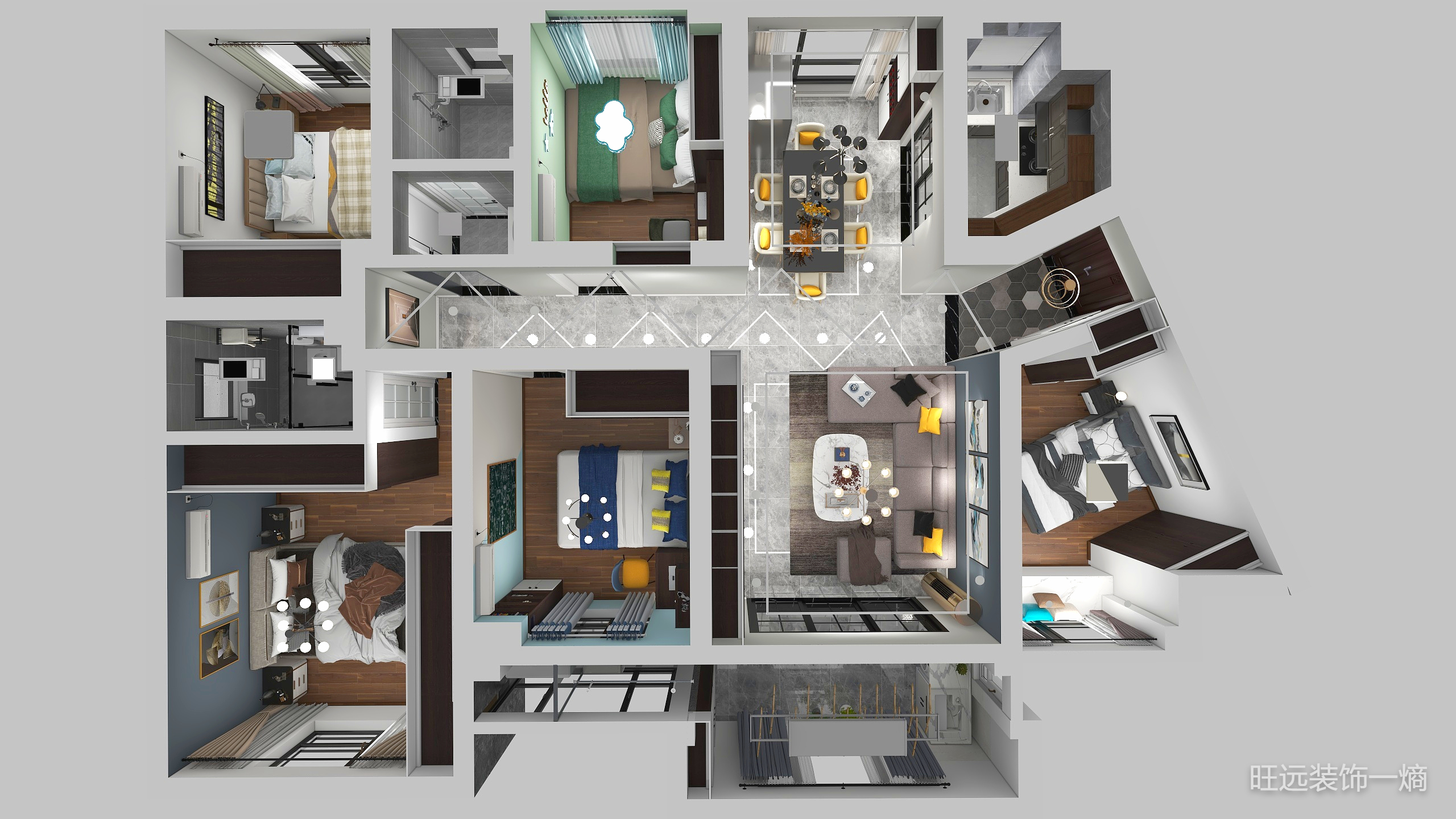 设计一LiuB-明发阅江悦府9栋401-副本-装修设计方案