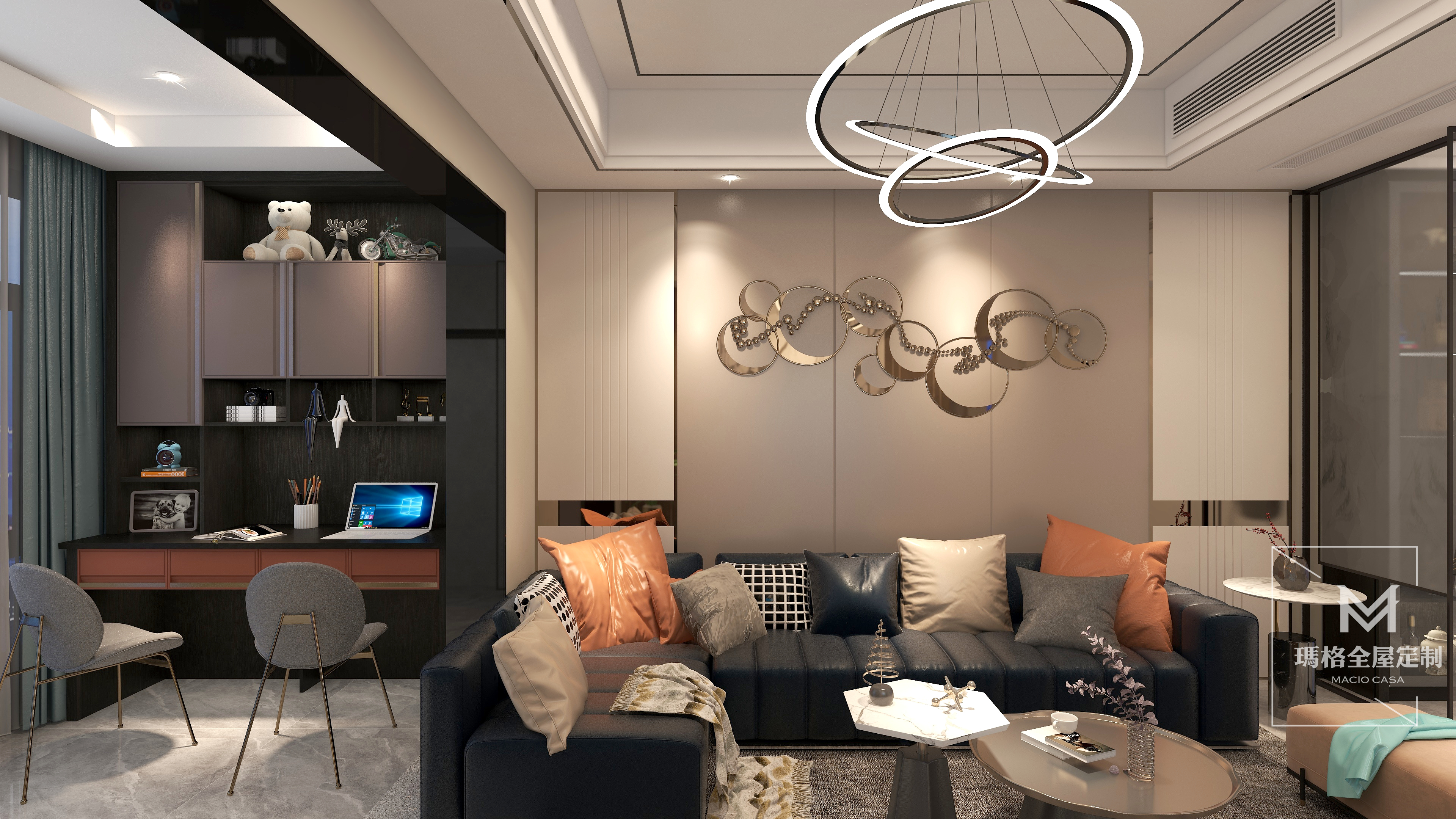 undefined-九溪公园里97平【轻奢风格】装修效果图