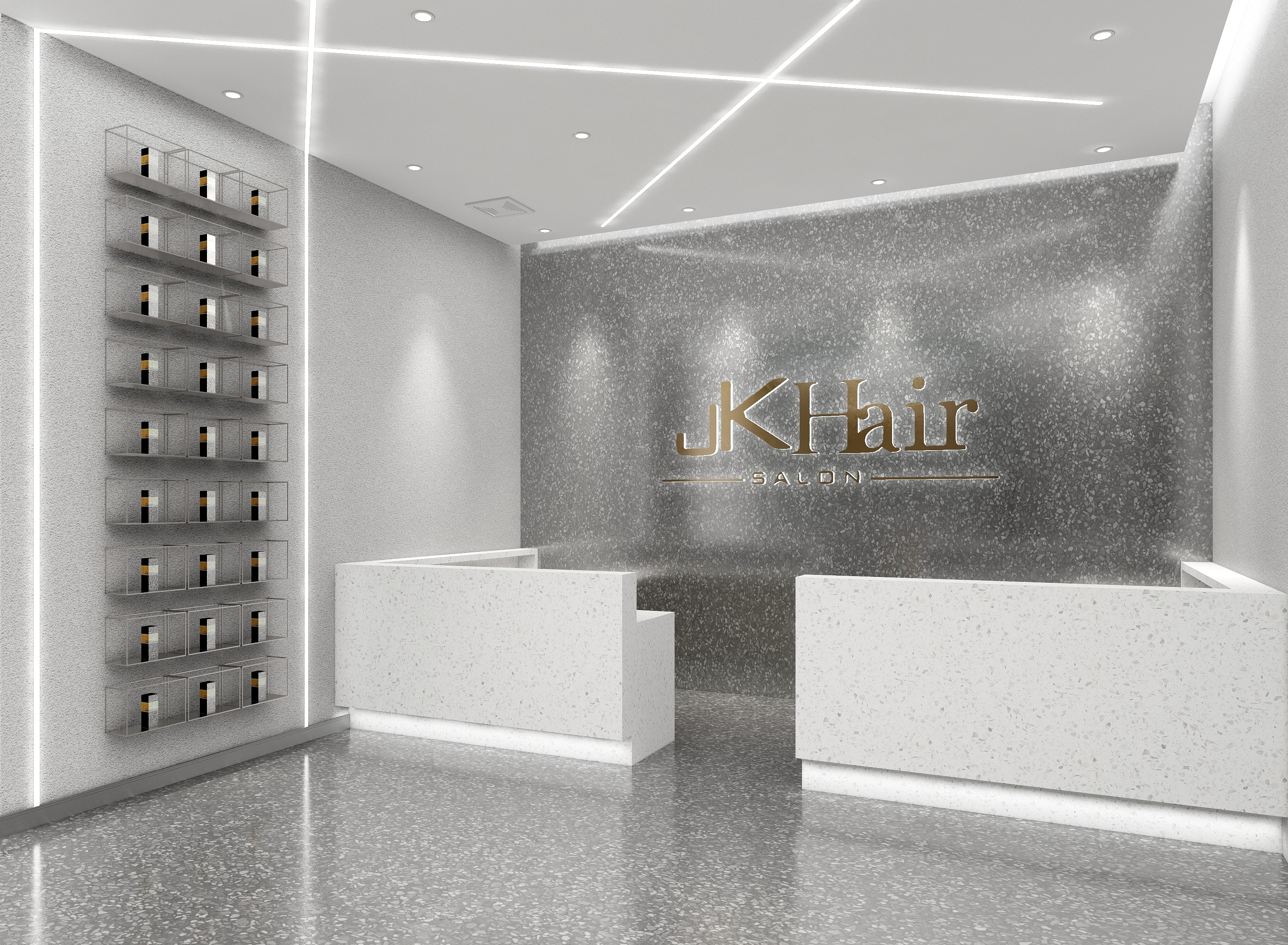 人仁忍韧-理发店-装修设计方案