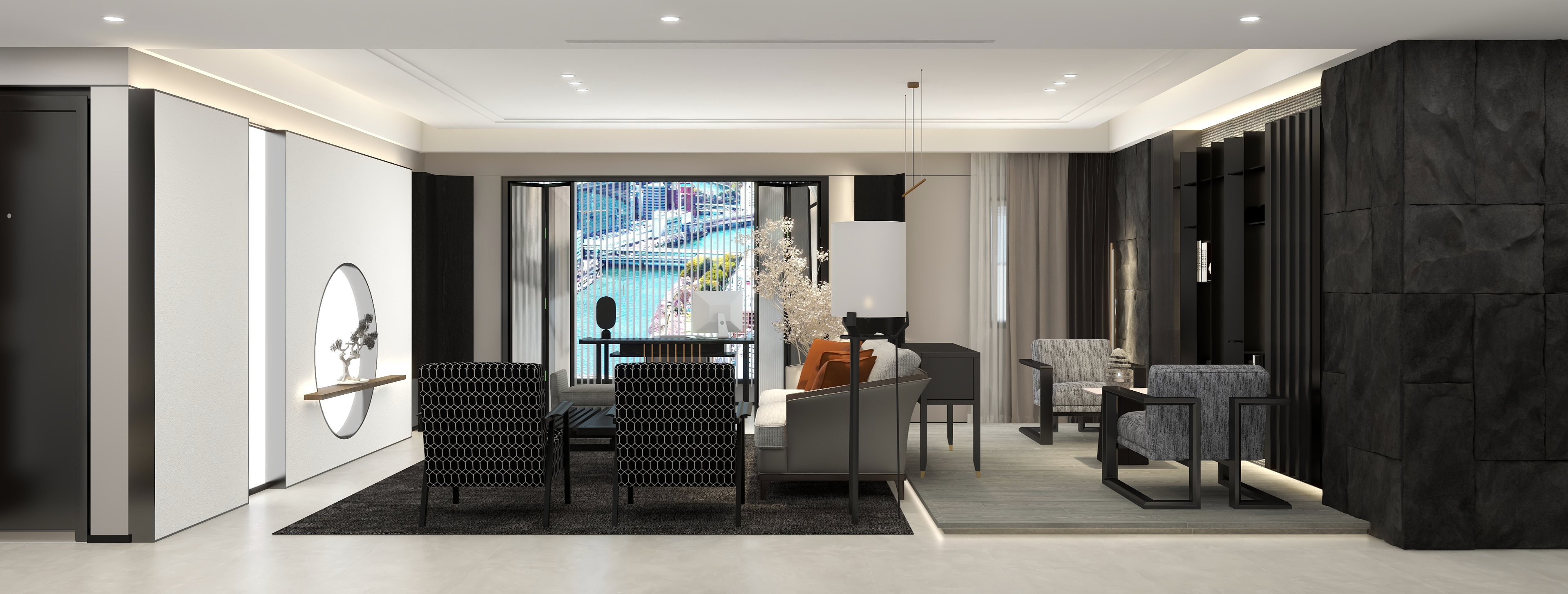 Ellen空间设计-【设计狂想6】170㎡的现代简约《冶》装修效果图