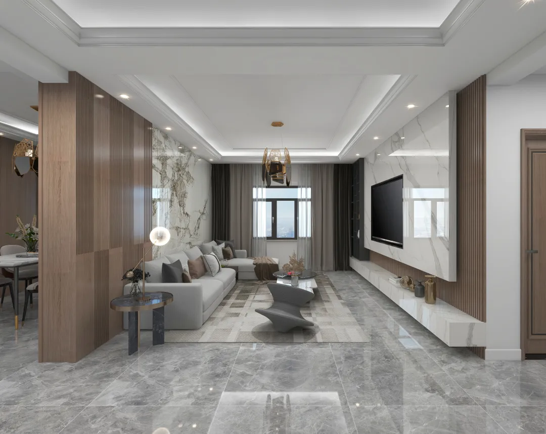 qiangqiang的装修设计方案:Modern living room