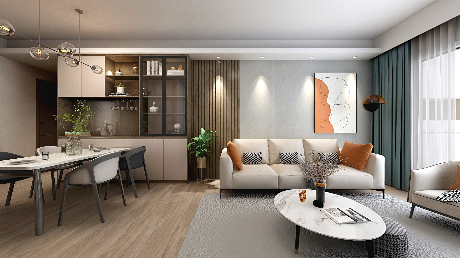 苏州蓝致全案设计-万科翡翠公园装修效果图